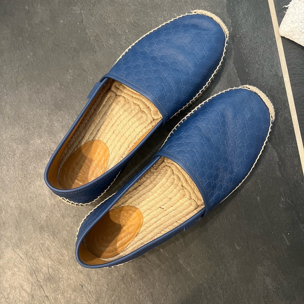 MENS Gucci leather espadrille